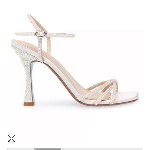 Betsey Johnson Piprr Rhinestone Dress Sandals